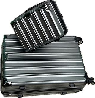 Mala de viagem kit2 com frasqueira Ziper antifurto Trava com TSA embutida