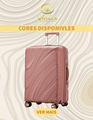 mala de viagem 10kg polipropileno com 4 rodas 360°