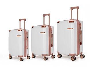 Mala elegante caixa de ouro sem frasqueira 2024 novo estilo mala zíper duplo camada anti-roubo Roda 360°