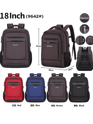 Mochila impermeável multifuncional Nova mochila de ombro de negócios mochila de grande capacidade mochila escolar casual